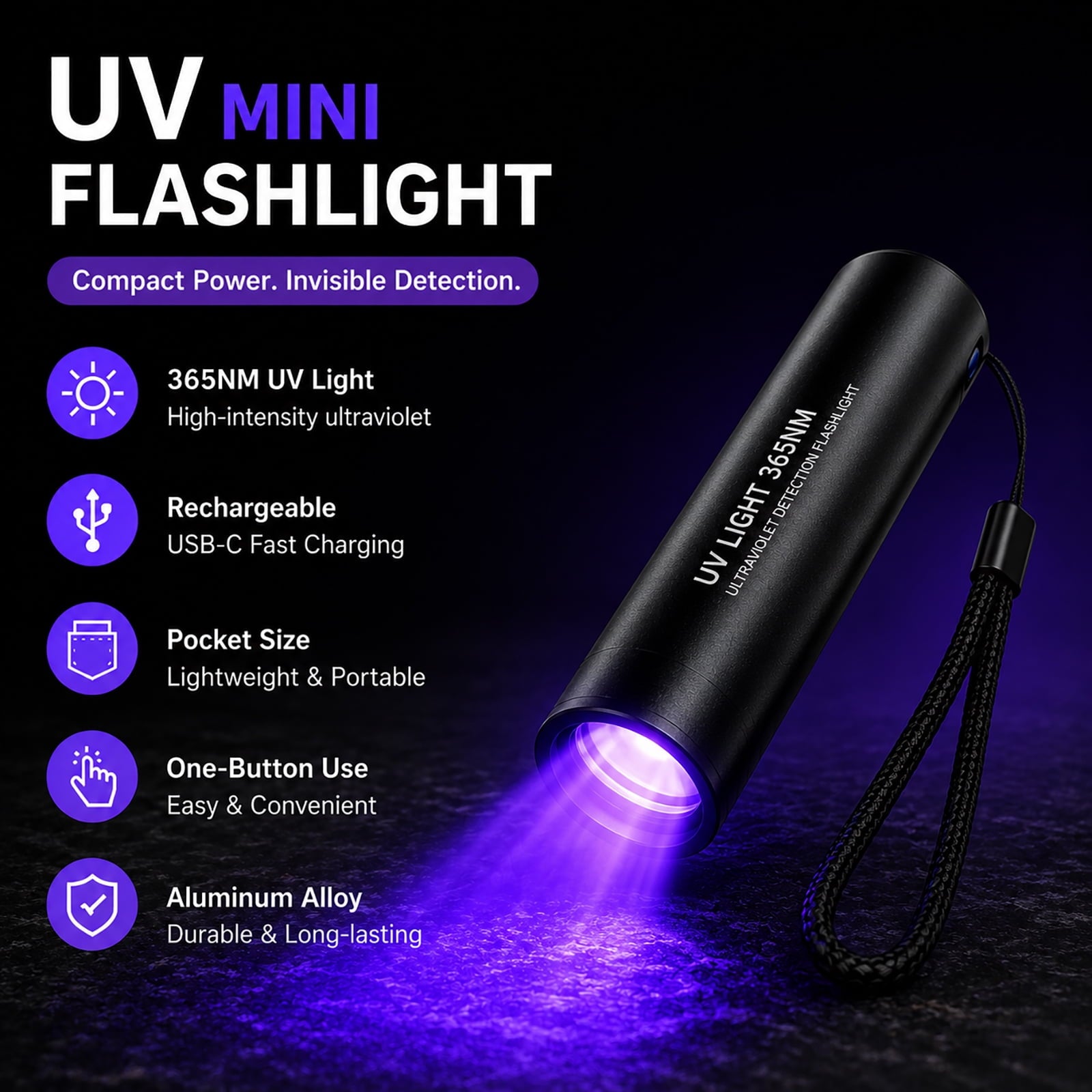 Rechargeable Flashlights 2 Pack, Super Bright LED Flashlight with COB Side Light, USB-C Rechargeable, IPX6 Waterproof Aluminum Flashlight for Camping, Hiking, Emergency & Home Use